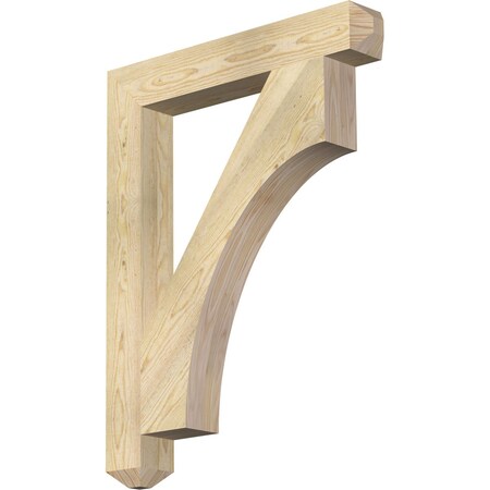 Ekena Millwork Westlake Craftsman Rough Sawn Bracket, Douglas Fir, 4"W x 28"D x 36"H BKT04X28X36WTL04RDF